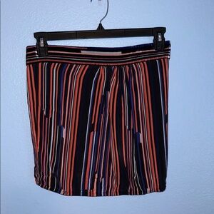 French Connection Silk Striped Multicolor Women's Strapless Top - size 6. B1